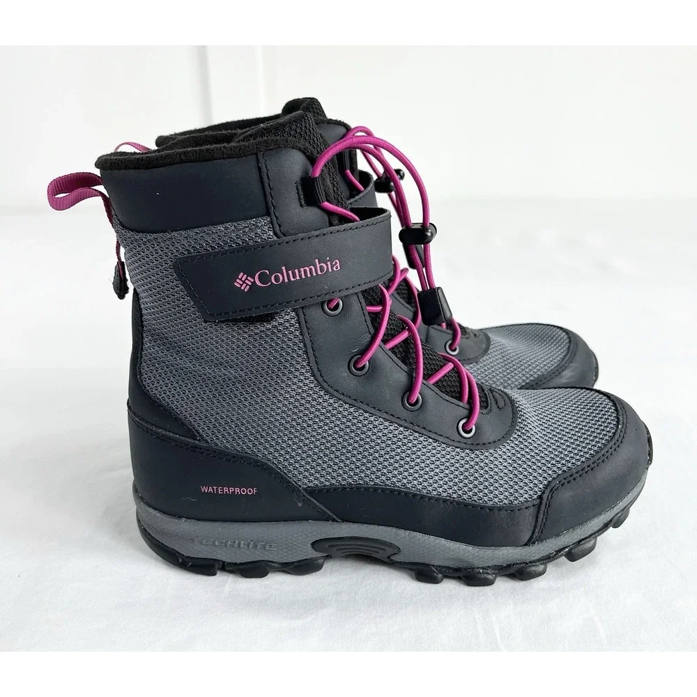 Columbia Hyper-Boreal Omni-Heat Youth 4 Waterproof Snow Boots Insulated Black